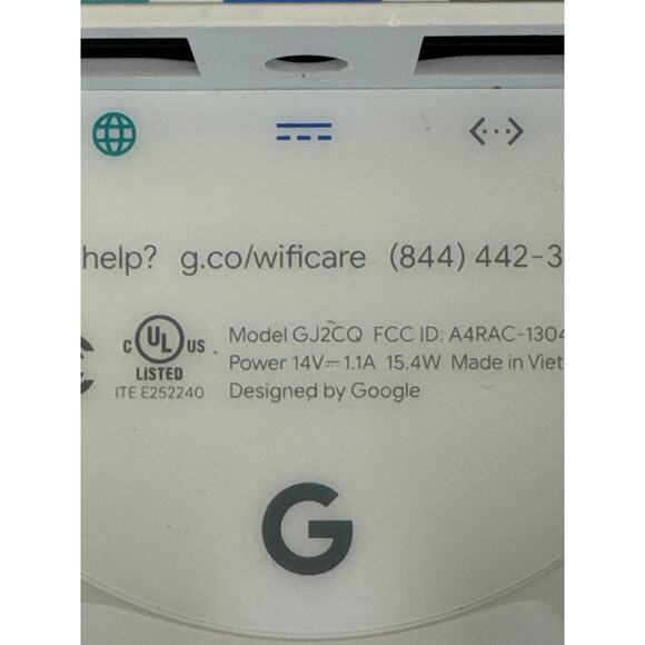 Google WiFi Mesh Router or Extender Dual-Band AC1200 Model GJ2CQ With Power - Picture 3 of 5